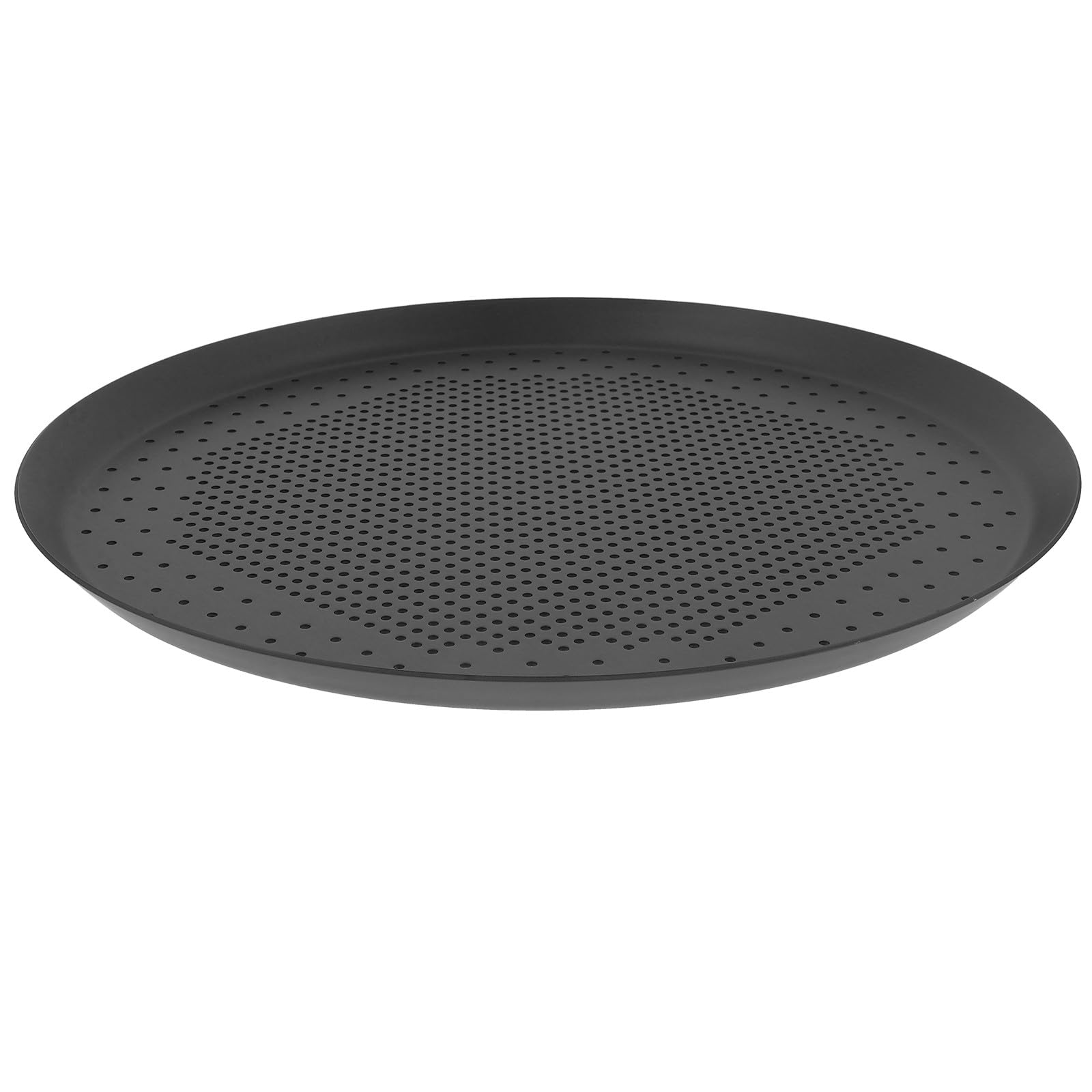 Molde Redondo para Pizza Perforado 12 Pulgadas Acero Resistente Antiadherente para Horno Uso Doméstico y Profesional Bandeja para Hornear Pizza Singular