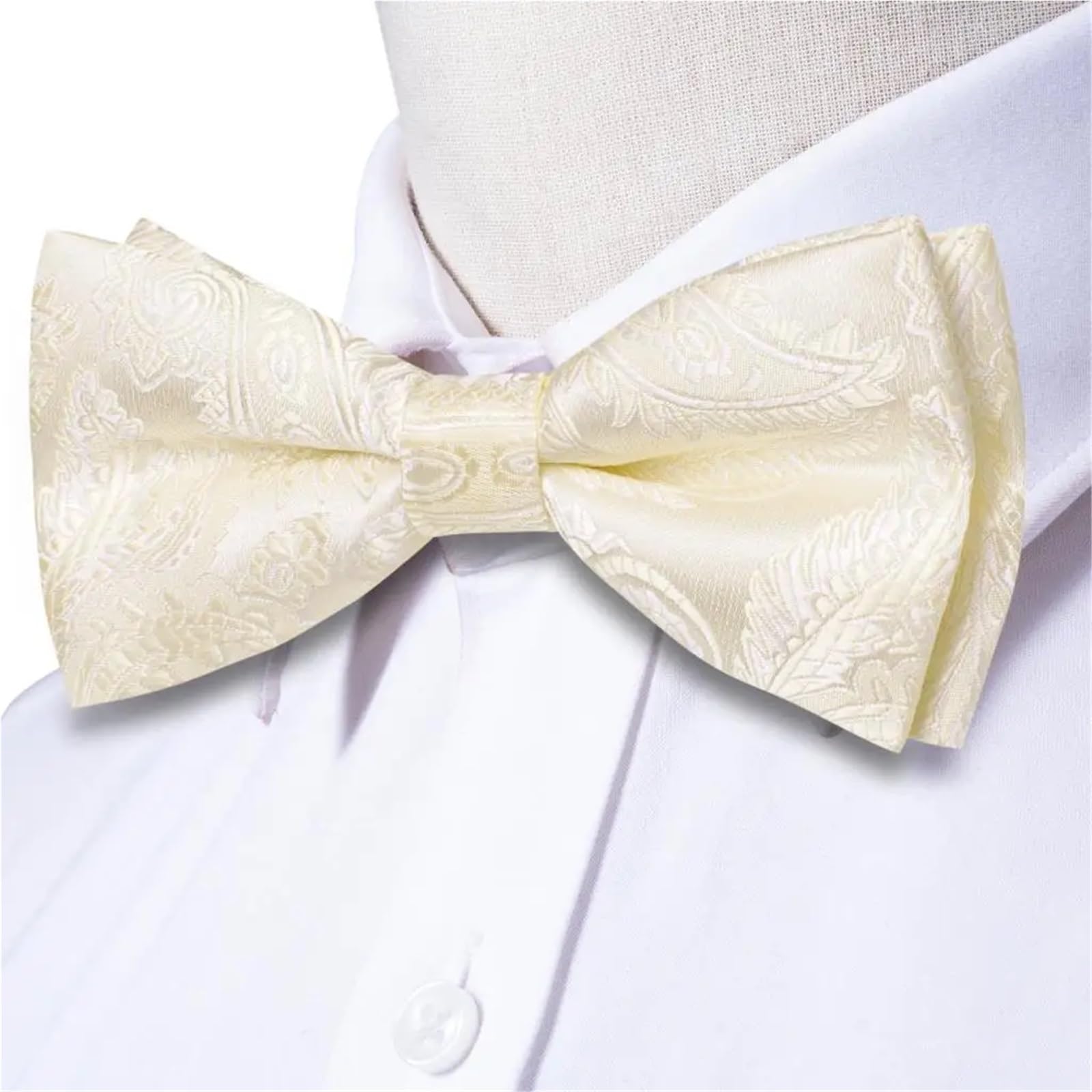 Papillon da uomo in seta con gemelli Hanky ​​e papillon nodo a farfalla for matrimonio maschile Per Feste Aziendali E Matrimoni