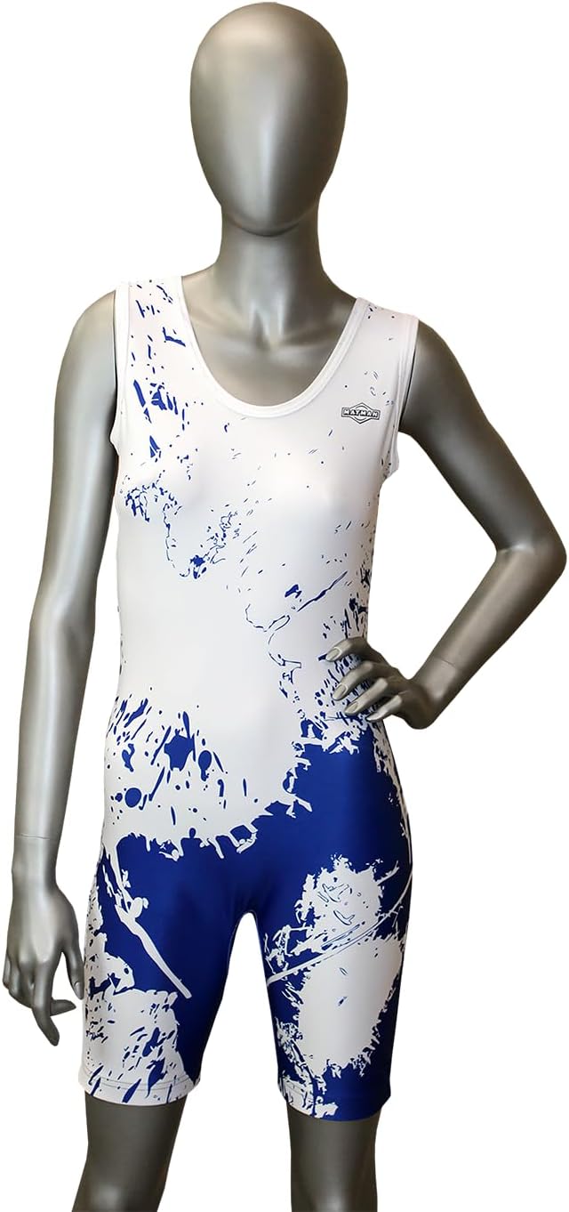 Matman USA The Splatter Women's & Girl's Wrestling - Weightlifting - Exercise Singlet - Made in the U.S.A.