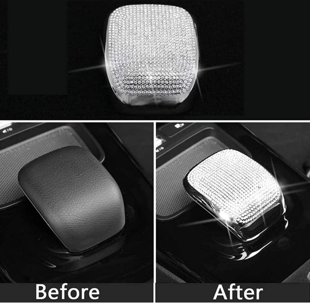 Rhinestone Decal Cover Bling Interior Modification Accessories Fit for Mercedes Benz 2019-2021 A Class GLB 2020-2021 B Class CLA GLA (Gear Lever Cover 1/pcs)