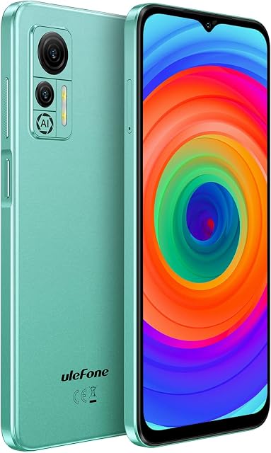 Ulefone Android 12 4G Mobile Phone Unlocked NOTE 14, 3-Card Slot, Helio A22 Quad Core 3GB+16GB, DUAL SIM-Free Smartphone, 6.52'' HD+ Screen, 8MP+5MP Camera, 4500mAh Battery, Face Unlock GPS Green