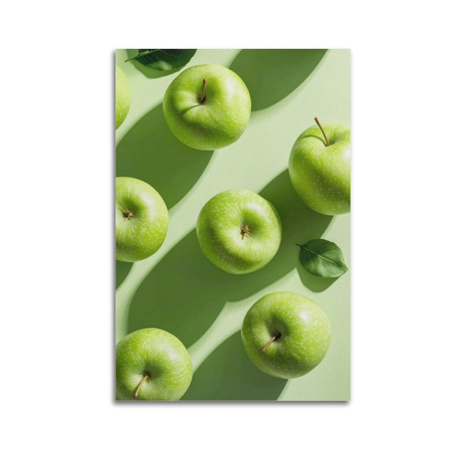 Poster mural moderne avec pommes vertes décoration murale suspendue - 6