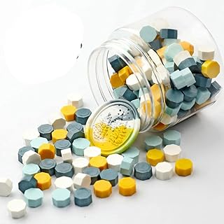 170 unids/lote sello de sellado cuentas de cera coloridos sellos de cera para documentos de sobres invitación de fiesta de cumpleaños de boda-verde amarillo, China