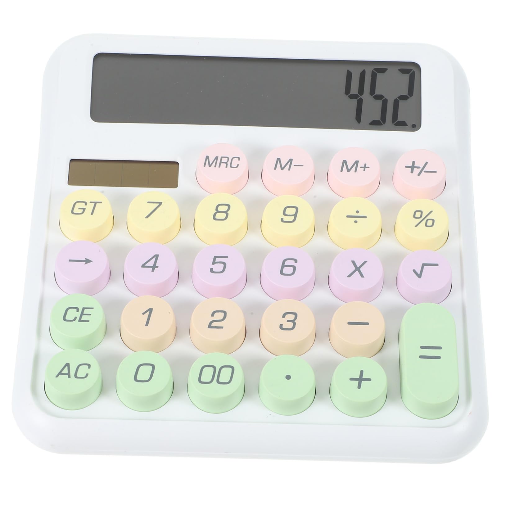 Artibetter Mechanical Calculator for School and Office Portable Small Design with LCD Screen Minimalist Aesthetic Moonlight