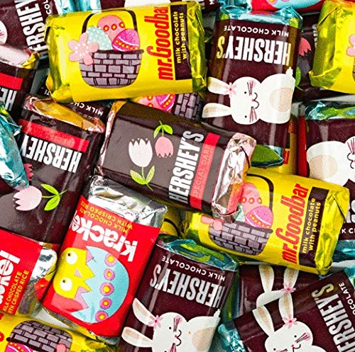 Hershey's Miniatures Easter, Assorted Chocolate Candy Bars, Easter (2 Pounds)