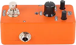 Efeitos de guitarra elétrica Pedal Mini Modulação Amplificadora Simulação Pedal Podificado Sound Frequency Frequency Metal Hous (Atraso laranja)