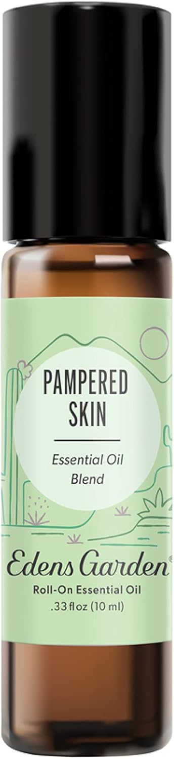 Edens Garden Pampered Skin Essential Oil Blend 100% Pure & Natural Premium Best Recipe Therapeutic Aromatherapy Blend 10 ml Roll-On