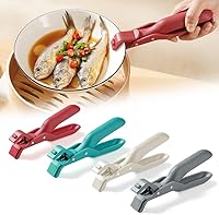 Vista 12 de Pinza antideslizante de silicona con aislamiento térmico, pinza multifunción anti-quemaduras para tazón, pinza para plato caliente, gancho