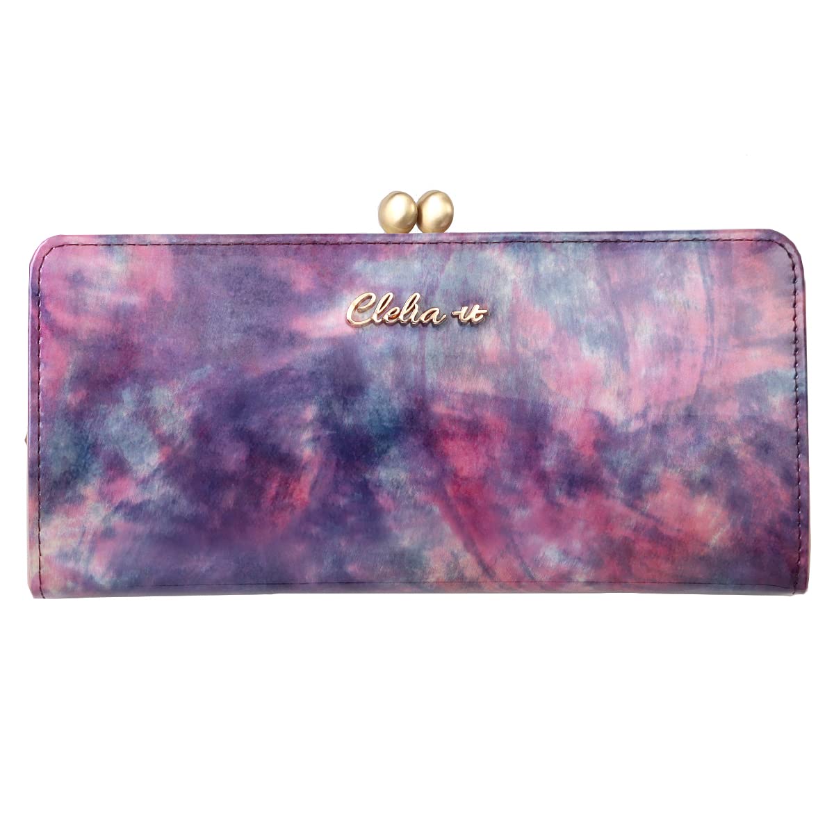 Amazon | [クレリアユー] がま口財布 レディース 長財布 本革 エナメル