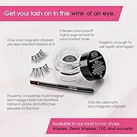 Vista 5 de Ardell Magnetic Gel EyeLiner & False Lashes, Accent 002, 1 set, Black