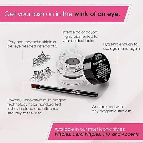 Miniatura 5 de Ardell Delineador magnético de ojos y pestañas postizas, Accent 002, 1 juego