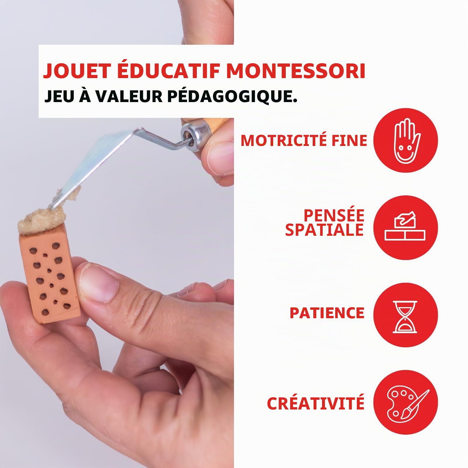 Teifoc Kit de Construction - Maison avec Barbecue - 185 pièces