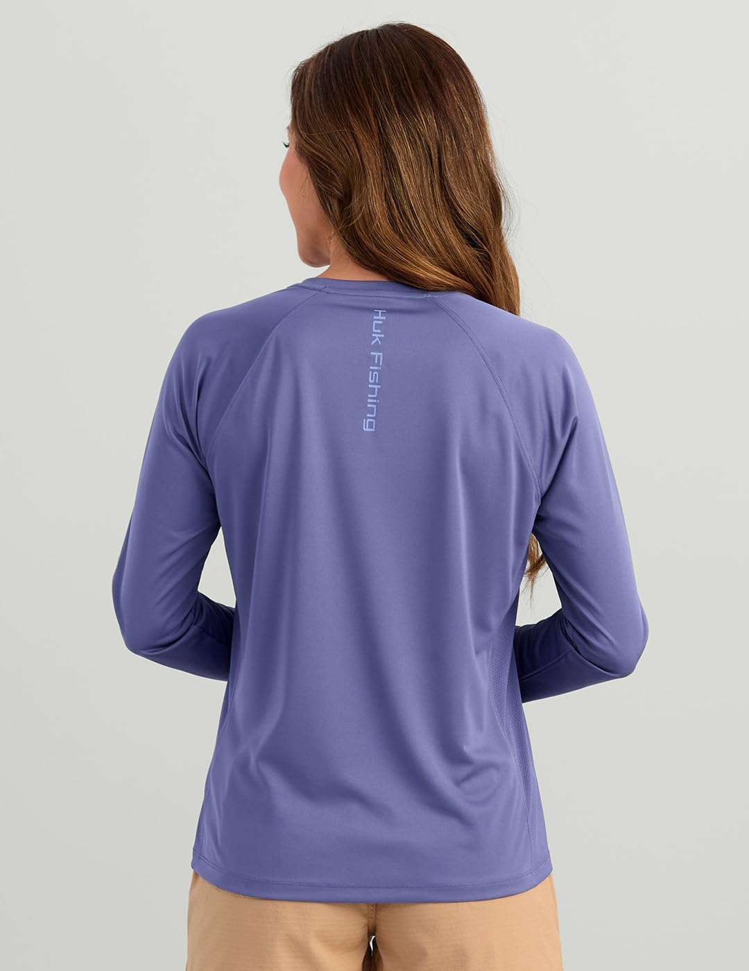 HUK Women's Pursuit Long Sleeve, Performance Shirt + Sun Protection, Skipper Blue - Image 5