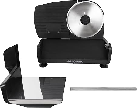 Kalorik 200 Watts Professional Food Slicer, Black (AS 45493 BK)