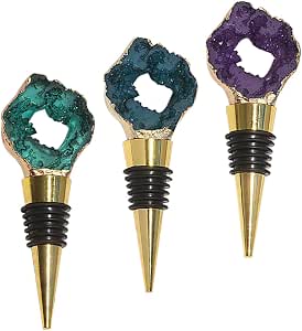 Lot De 5 Bouchons De Bouteille Décoratifs Bombay – Métal Argenté