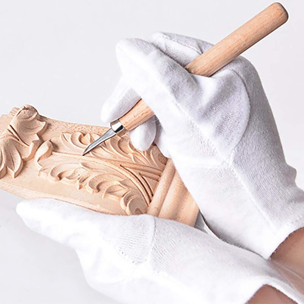 Color Bristles® Set of 12 Pcs Multipurpose Durable Wood Carving Hand Chisel Knives Tools for Art Sculpture Wax Modelling Engraving Carpenters Hobbyist Artist 1