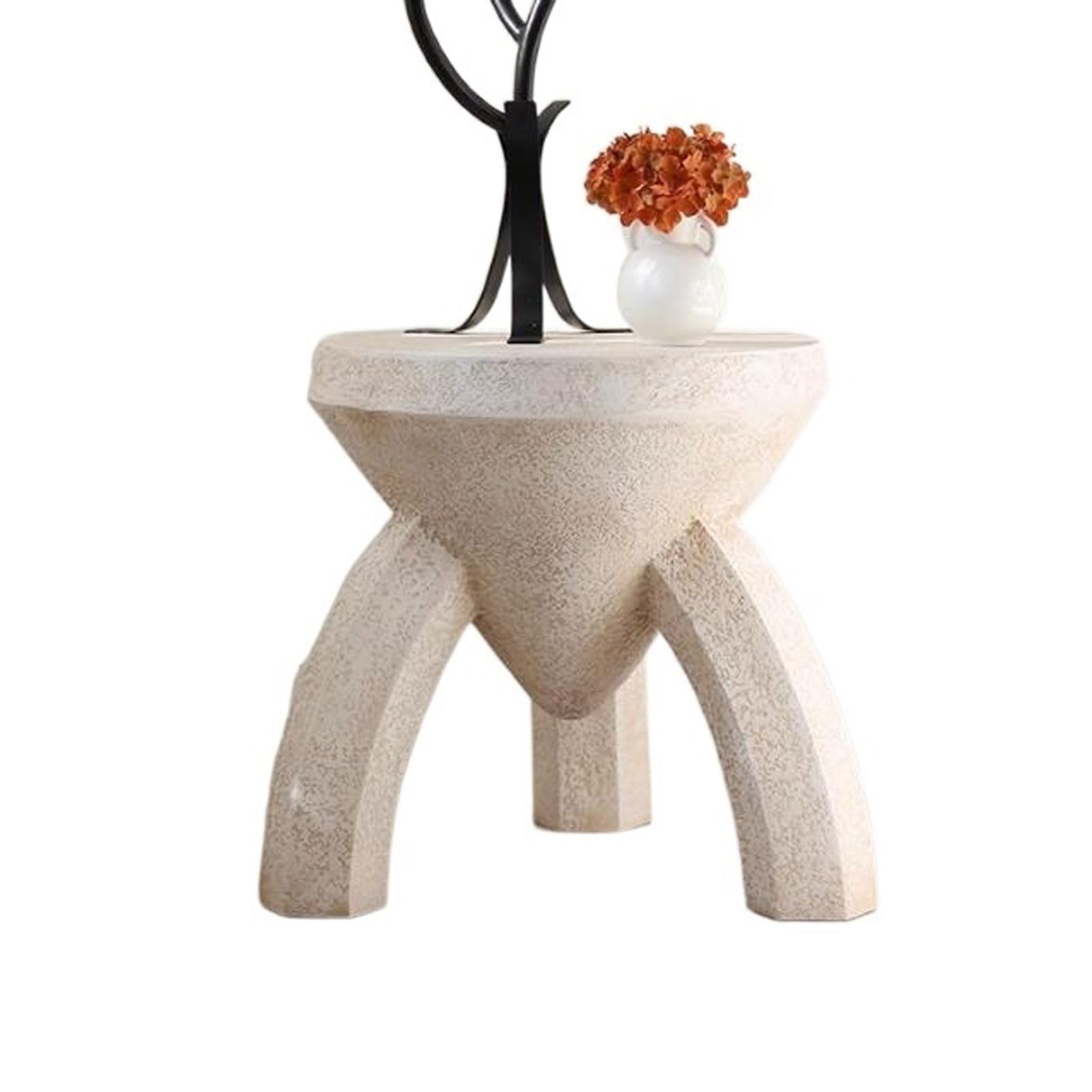 eexbz Sofa Side Table Round Stable with 3 Legs, Small Side Table Retro End Accent Table for Living Room Bedroom Office Small Spaces, 18.8''D x 19.6''H Sofas for Living Room