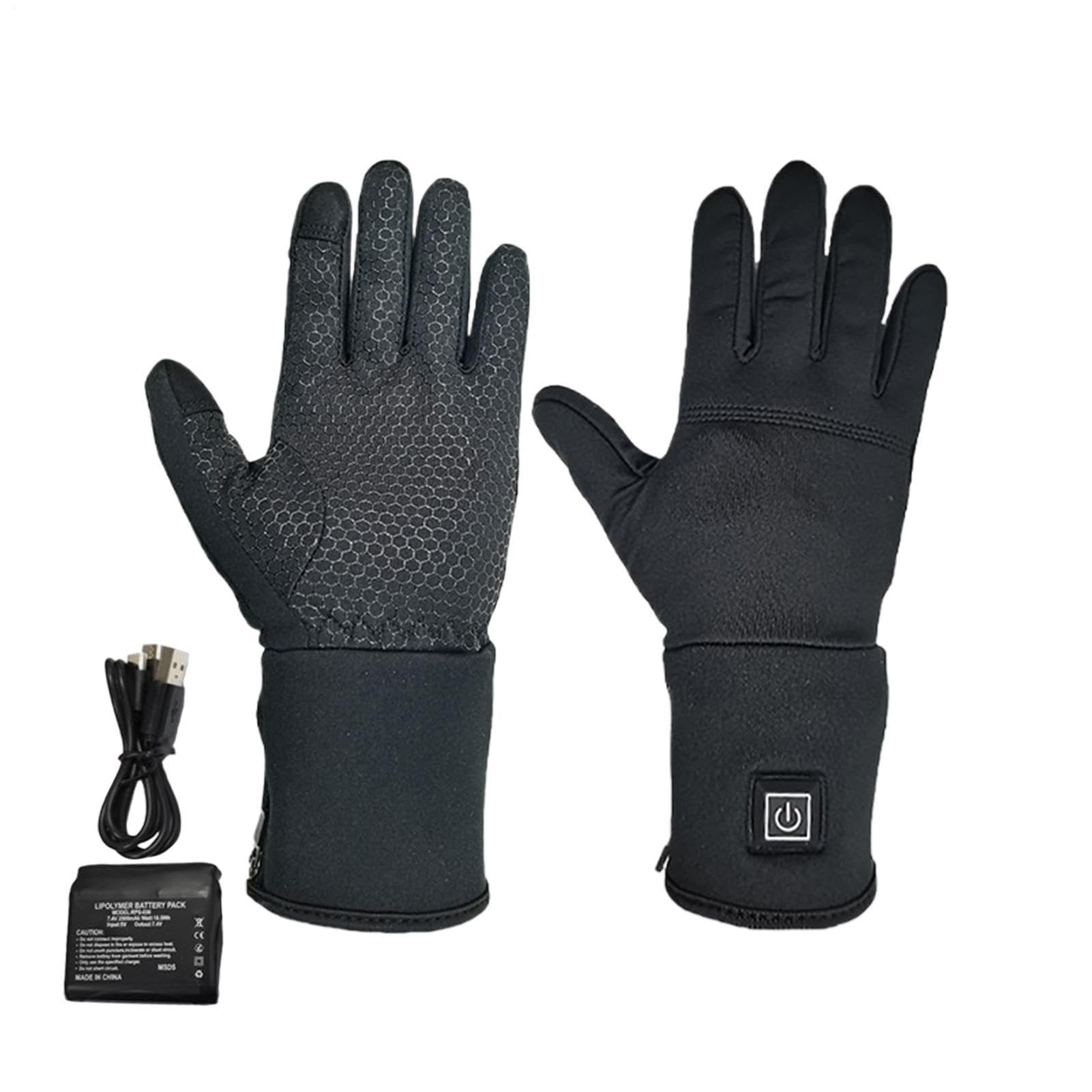 Forros de Guantes Calefactables 2500mah Recargable Calentador de Manos