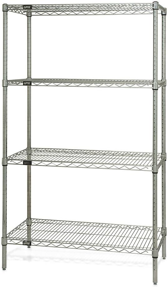 Relius Solutions Complete Stainless Steel Shelving Systems - 72X24x54" - Starter Unit