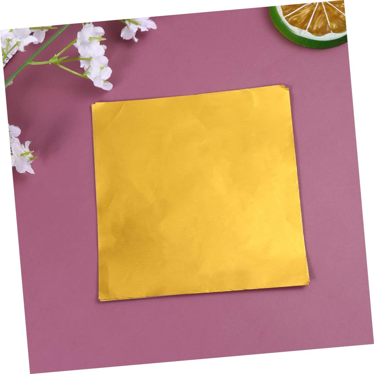 TEHAUX 150pcs Scrapbook Paper Decor Foil Art Foil Paper Sticker for Wall Decor