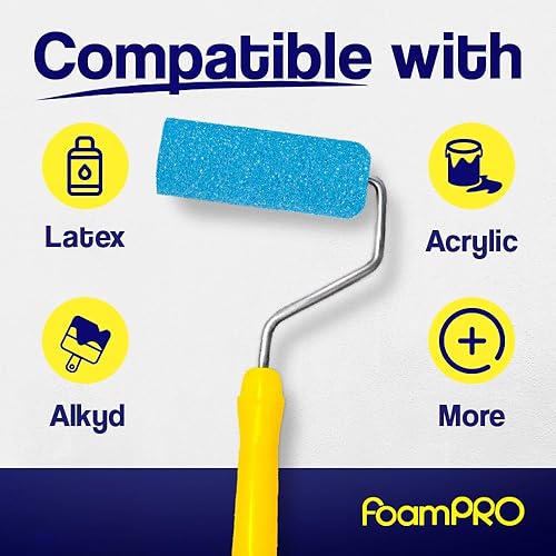 Miniatura 4 de FoamPRO 69 repuestos de rodillo de pintura de espuma, 4 pulgadas