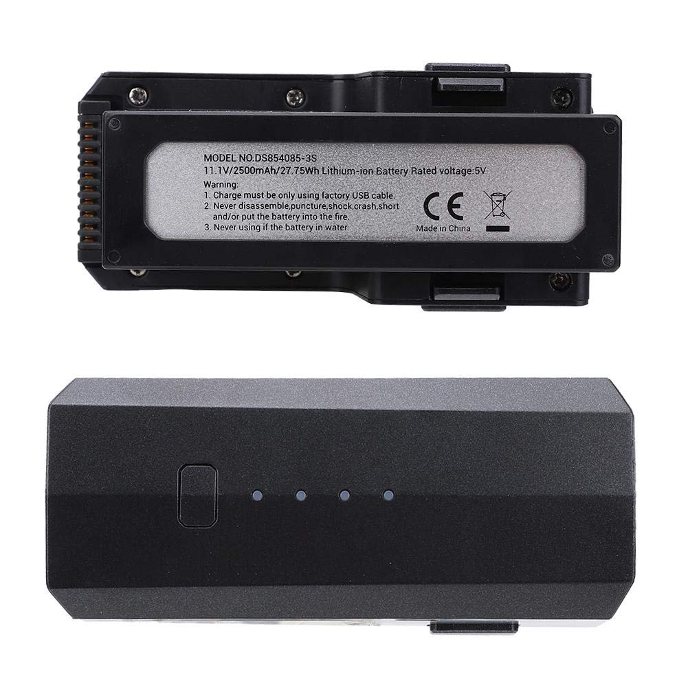 RC Quadcopter Battery, RC Drone Bateria zamienna do bezszczotkowego składanego GPS Quadcopter RC Drone F11 (czarny)