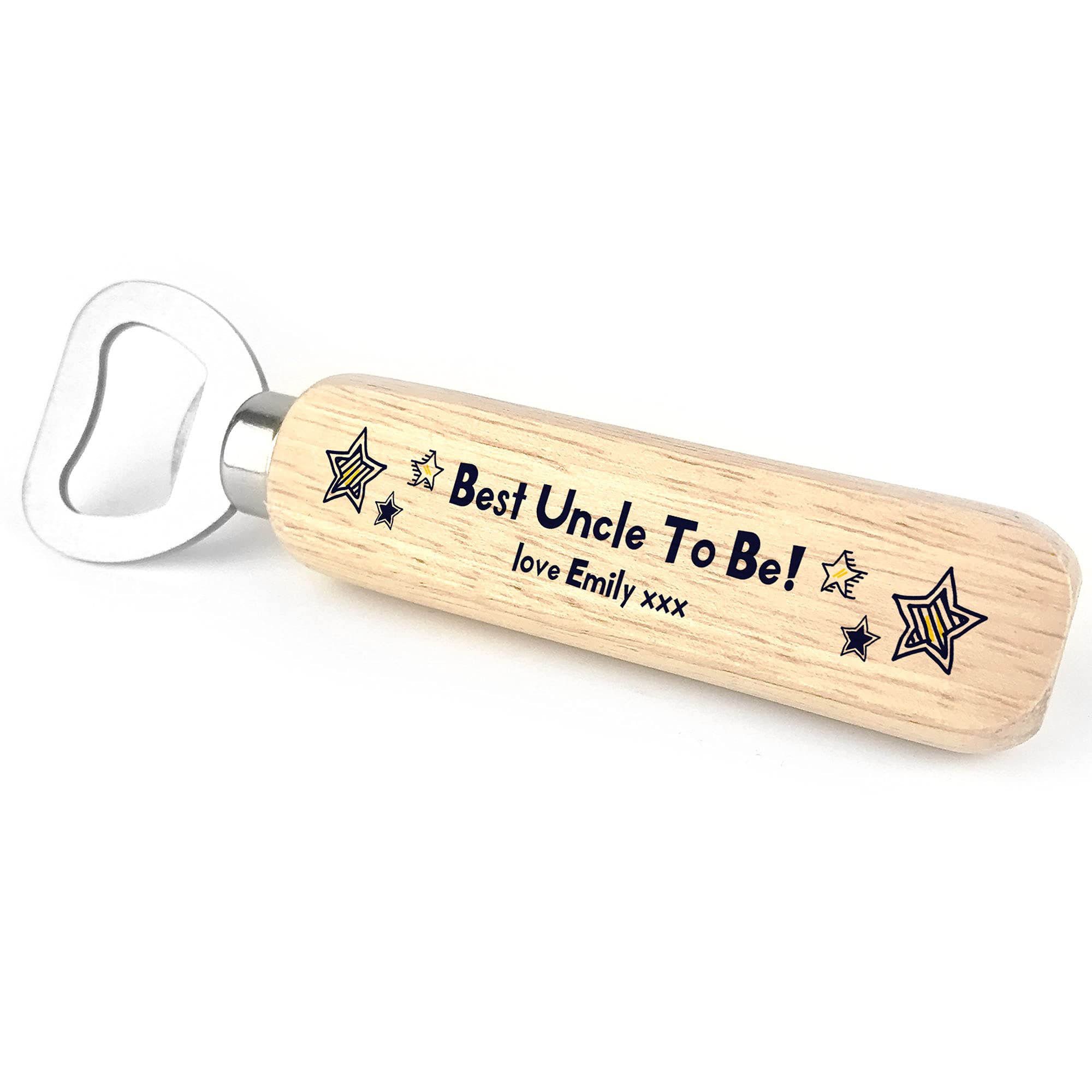 Uncle to be Bottle Opener Birthday Xmas Gift Personalised Message from Bump