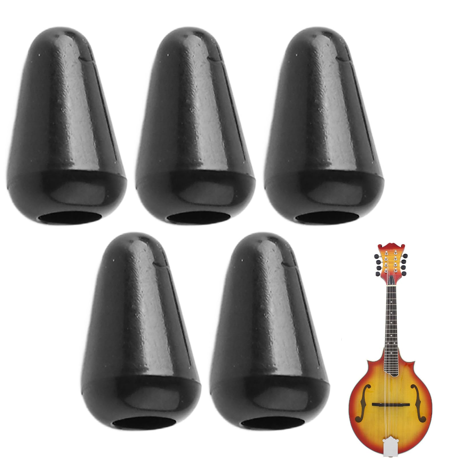 Punta Per Selettore Pickup da 5 Pezzi, Punte Per Interruttore a Levetta LP a 5 Vie Per Chitarra Manopole Per Selettore Pickup Per Chitarra Elettrica Tappo Per Manopola a 5 Vie