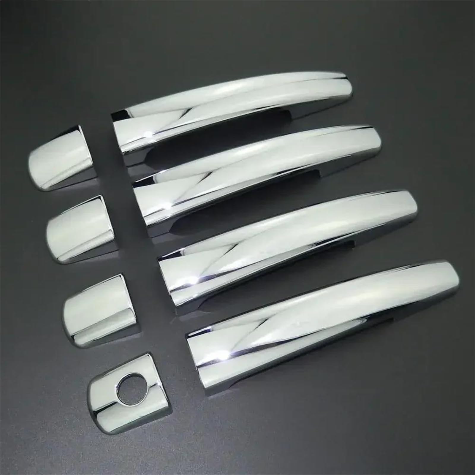 ZAPORA Car Styling Side Door Handle Cover & Door Bowl Cover for Peugeot 207 308 3008 for Citroen C4 C6 for Jumpy(Style 1)