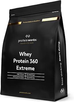 Protein Works Whey Protein 360 Extreme Premium Protein Banana Milkshake Added BCAA & Glutamine 2.4 kg