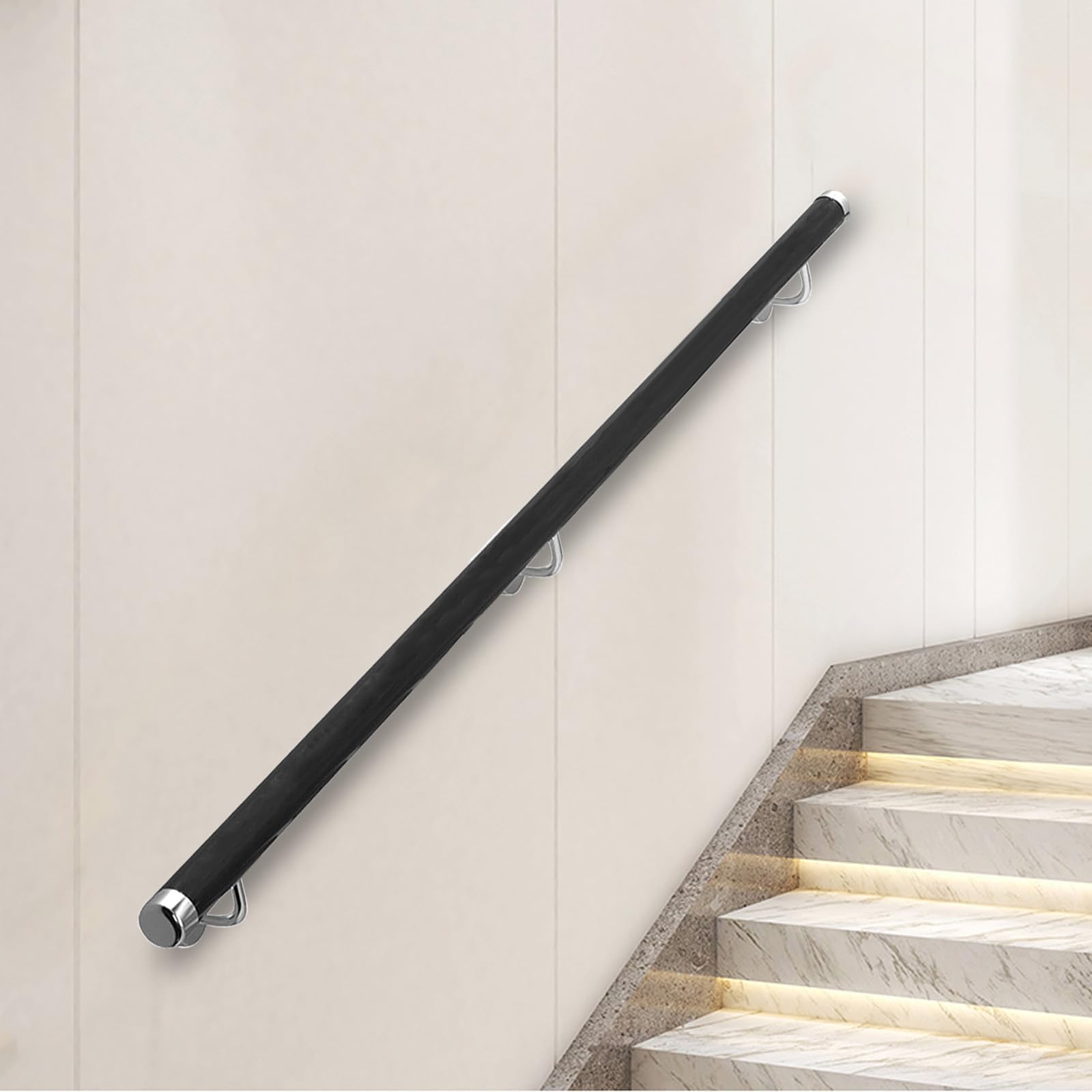 Rampe escalier bois antidérapante pour protéger enfants et seniors