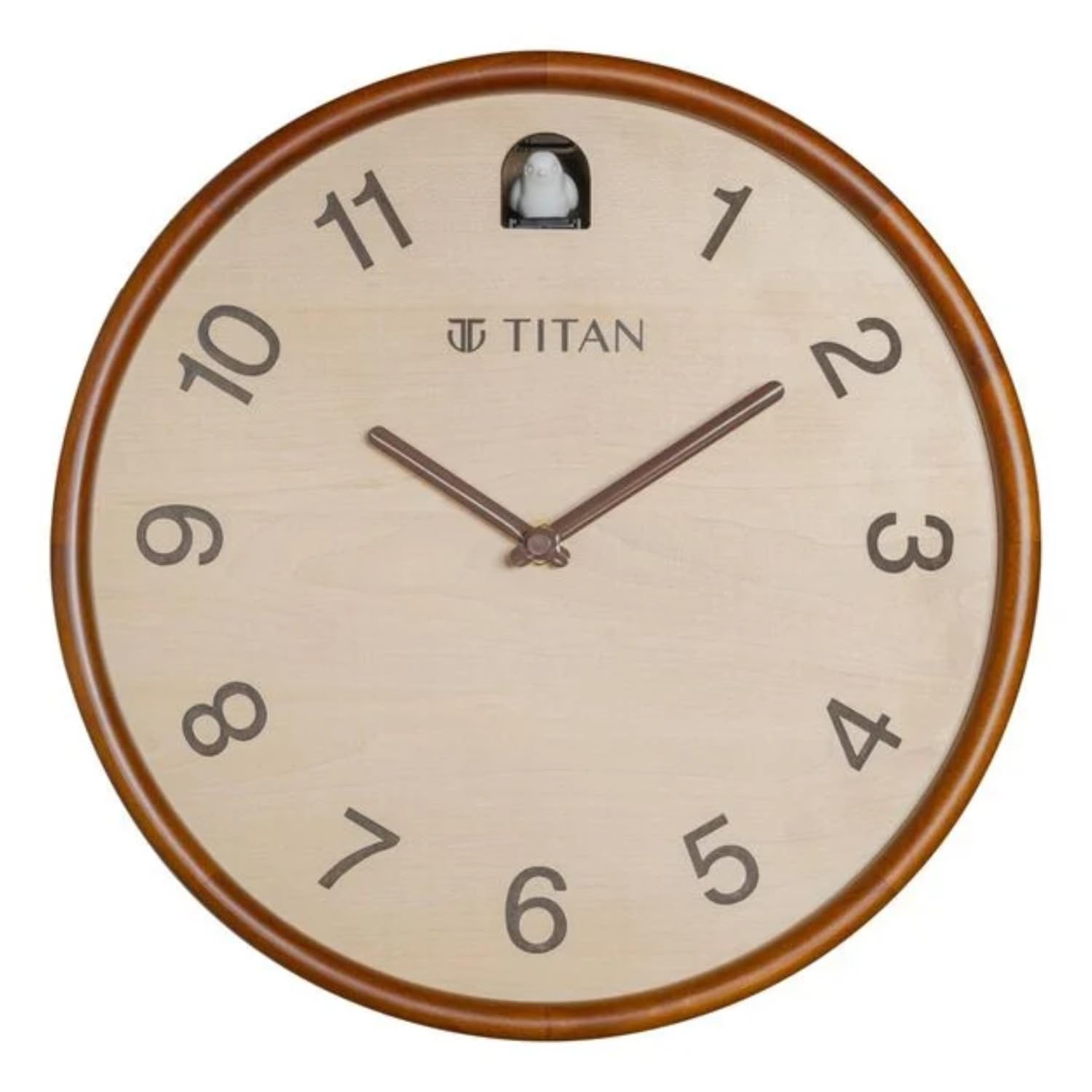 Titan Wooden Cuckoo Clock - Premium Decor Wooden Wall Clock with a Contemporary Look - 30 cm x 30 cm (Medium)-image-21
