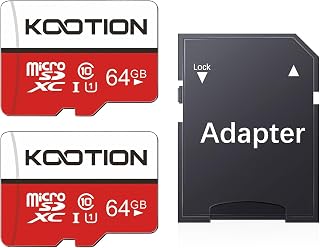KOOTION 64GB Micro SD Card 2 Pack, Micro SDXC Memory Card Class 10 Micro SD Cards UHS-I, C10, U1, High Speed Flash Memory ... Price In India