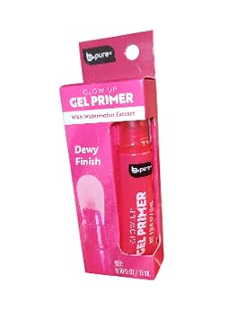 B.pure Glow Up Gel Primer with Watermelon Extract, Dewy Finish, Pink 15 ml