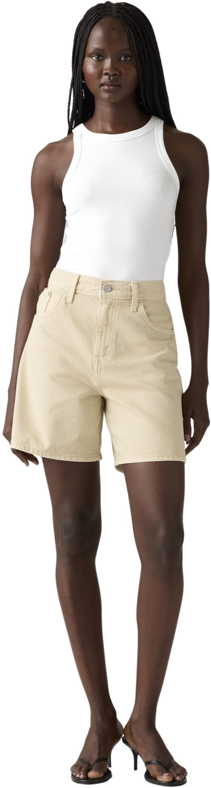 Levi's Kobieta Szorty High Rise Baggy Len Dżins