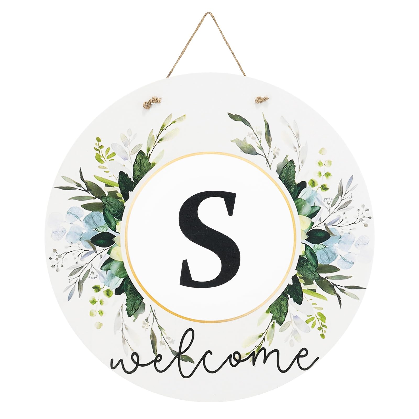 Décoration murale extérieure en bois et lettre S pour maison de campagne