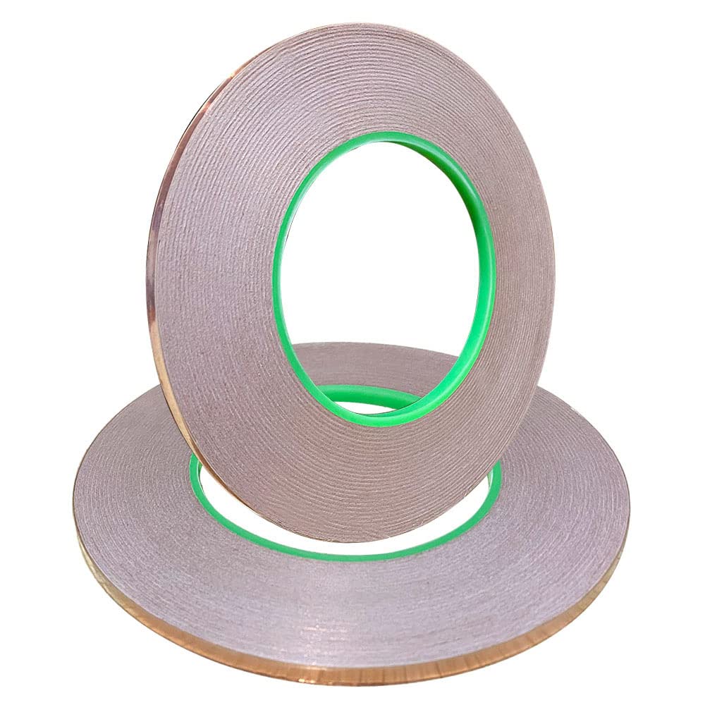 koperband zelfklevend - (50 m × 8 mm) × 2 - EMI- en HF koperband zelfklevend - (50 m × 8 mm) × 2 - EMI- en HF