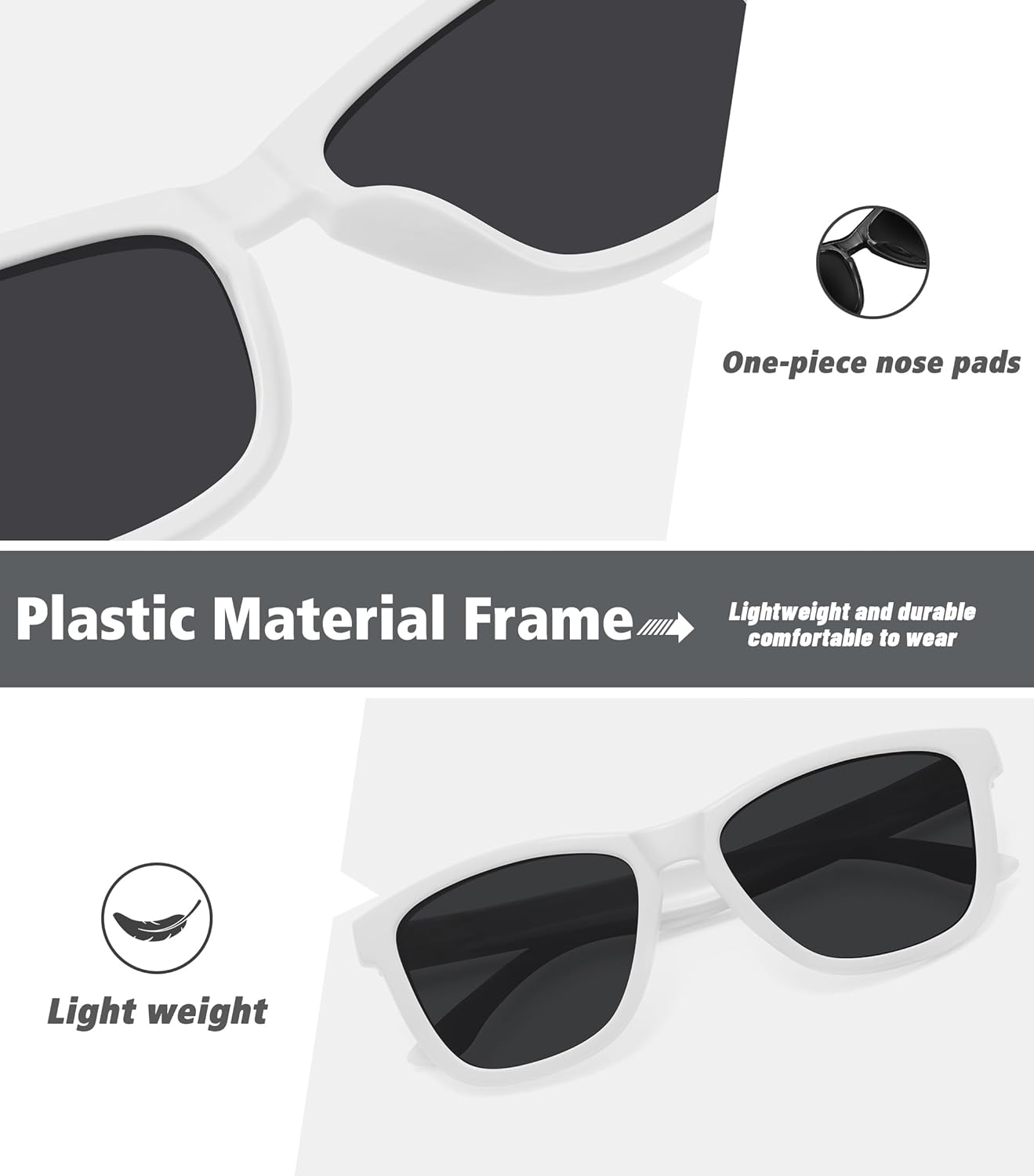 MEETSUN Polarized Sunglasses for Women Men Trendy Classic Retro Designer Style - Image 5