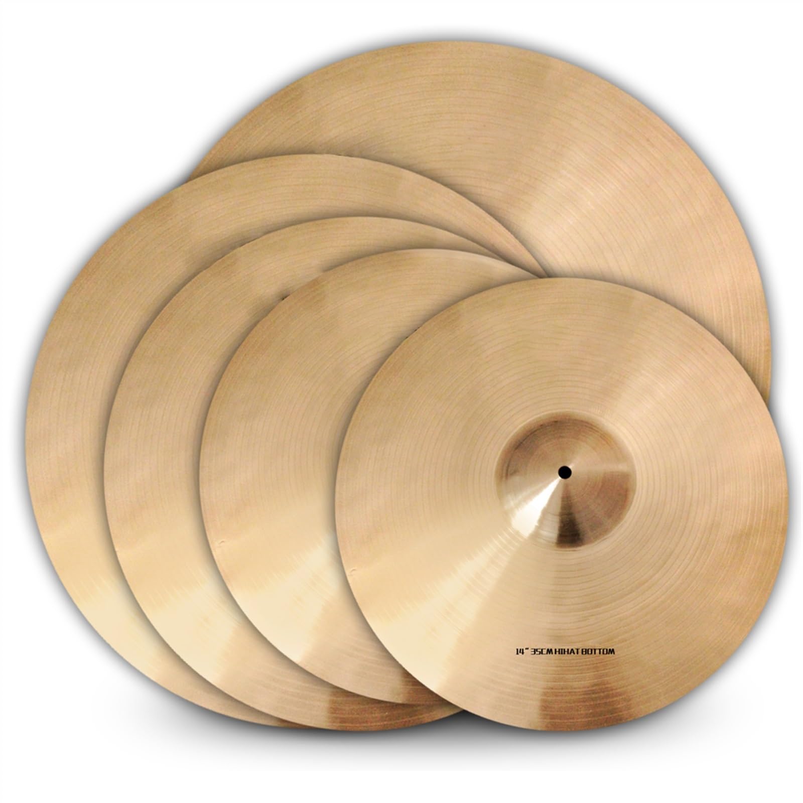Ensembles De Cymbales B20 Faits À La Main 14 "Hi-Hat + 16" Crash + 18 "Crash + 20" Ride pour Batteurs Cymbales pour débutants