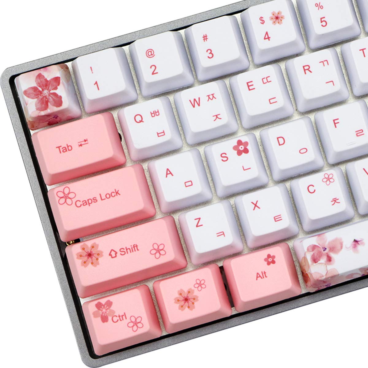 Amazon.com: 60% PBT Keycaps Set Cherry Blossom Japan Korean OEM