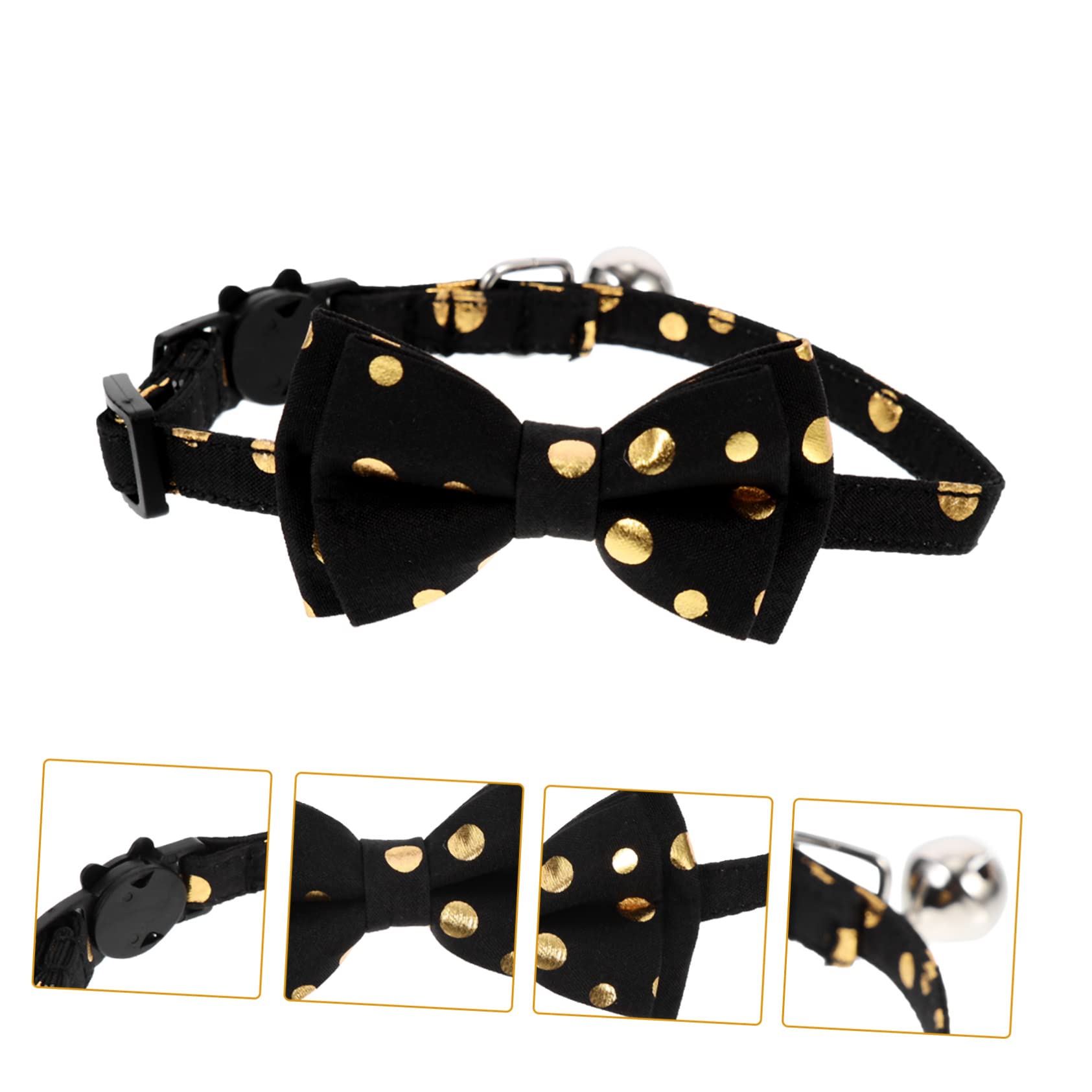 minkissy 4stücke Liebes Katzenhalsband Mit Abnehmbarem Schleifen-Design Waschbar Und Sicher Für Katzen Für Partys Und Festliche Anlässe Mit Glöckchen Für Zusätzlichen Spaß