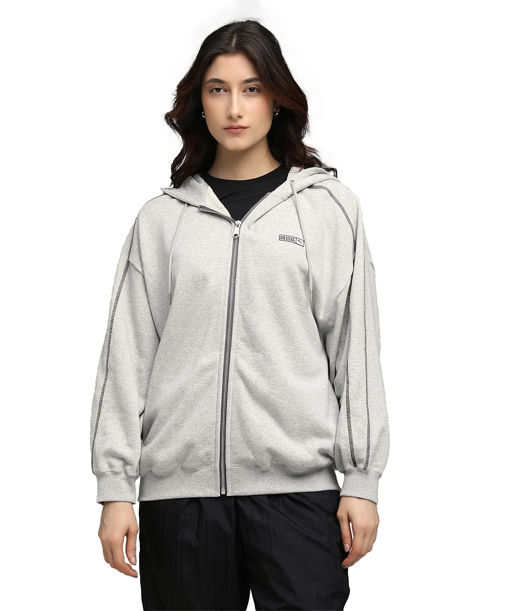puma Women, X ROSÉ T7 Hoodie, Flat Light Gray Heather, XL, (63380110)-picture-15