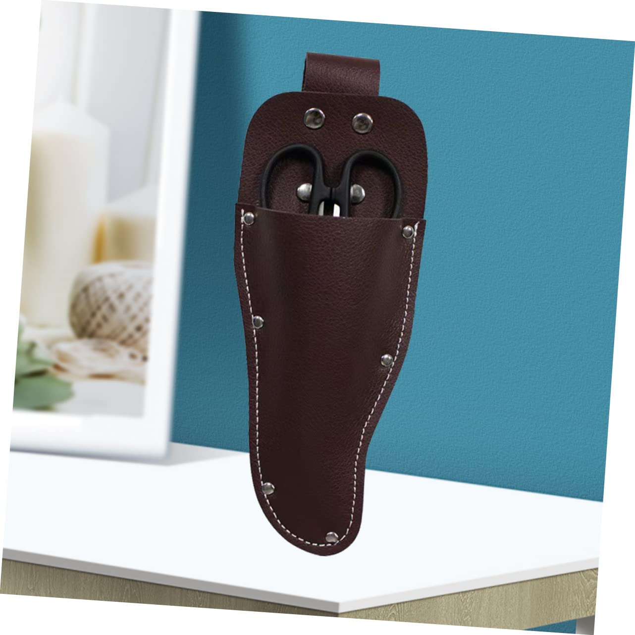 Hemobllo custodia in pelle per cesoie da potatura potatori a mano borsa a forbice Forbici coltelli gardiun Pinze rivestimento in pelle forbice da potatura caso potatore Pelle bovina