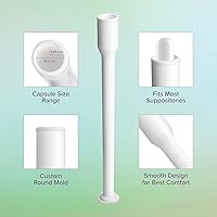 Vista 2 de Intimate Rose Aplicador de supositorios vaginales de 15 unidades, se adapta a la mayoría de supositorios de ácido bórico y supositorios vaginales