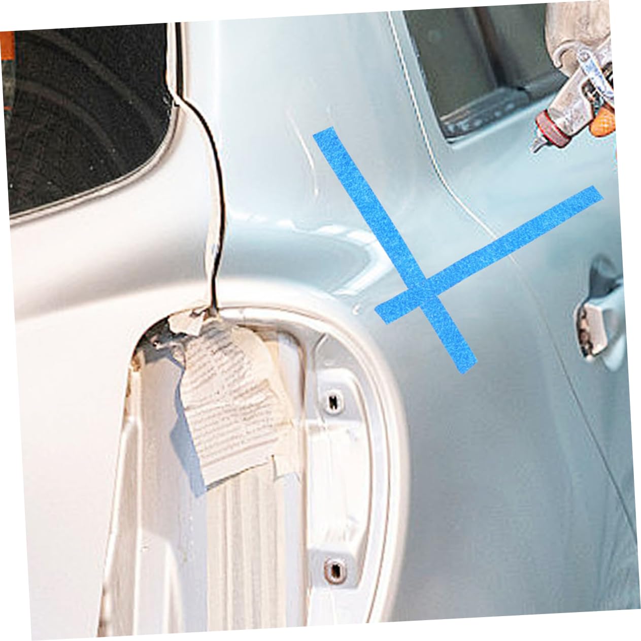 HAPINARY 4 Roll Green Painters Tape Automotive Masking Tape for Car Edges for Painting