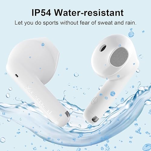 Miniatura 4 de Edifier X2 - Auriculares inalámbricos Bluetooth con micrófono, estéreo ligeros, reproducción de 28 horas con estuche de carga, color blanco