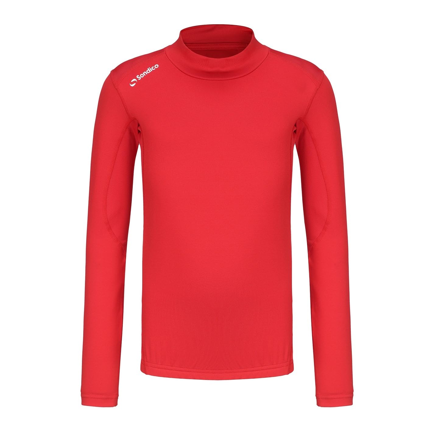 Sondico Kids Mock Neck Baselayer Top Red 13 Years