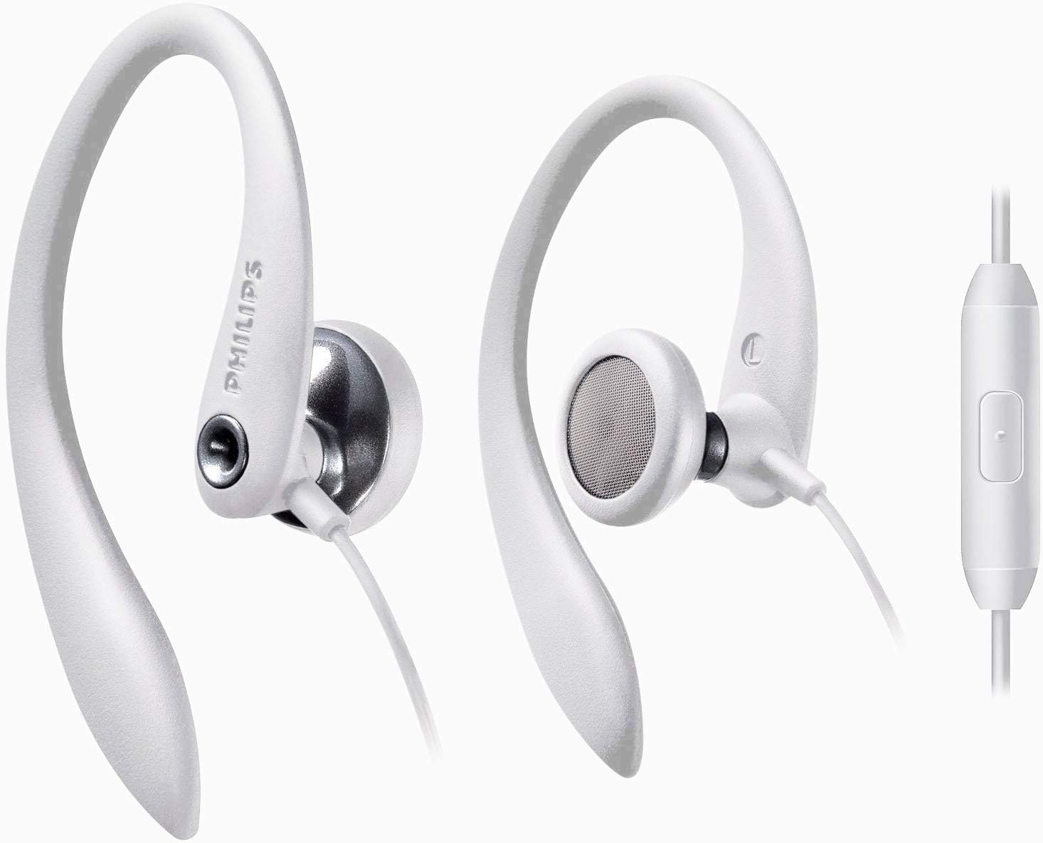 Over The Ear Sport Earbuds with Mic, Earphones for Sports, Running and Gym