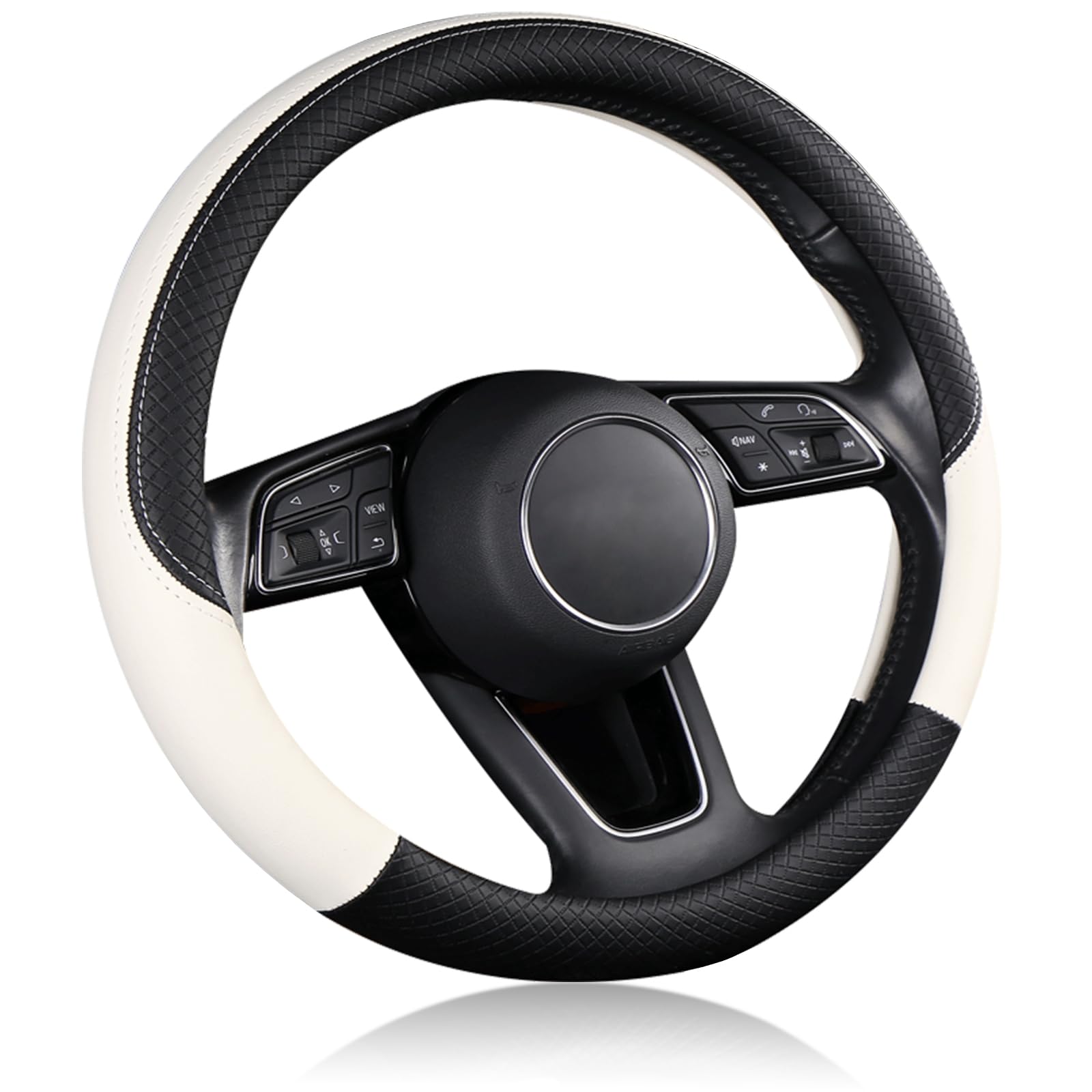 EIING ハンドルカバー 車用 軽自動車 sサイズ 3Dグリップ 滑り止め ス…