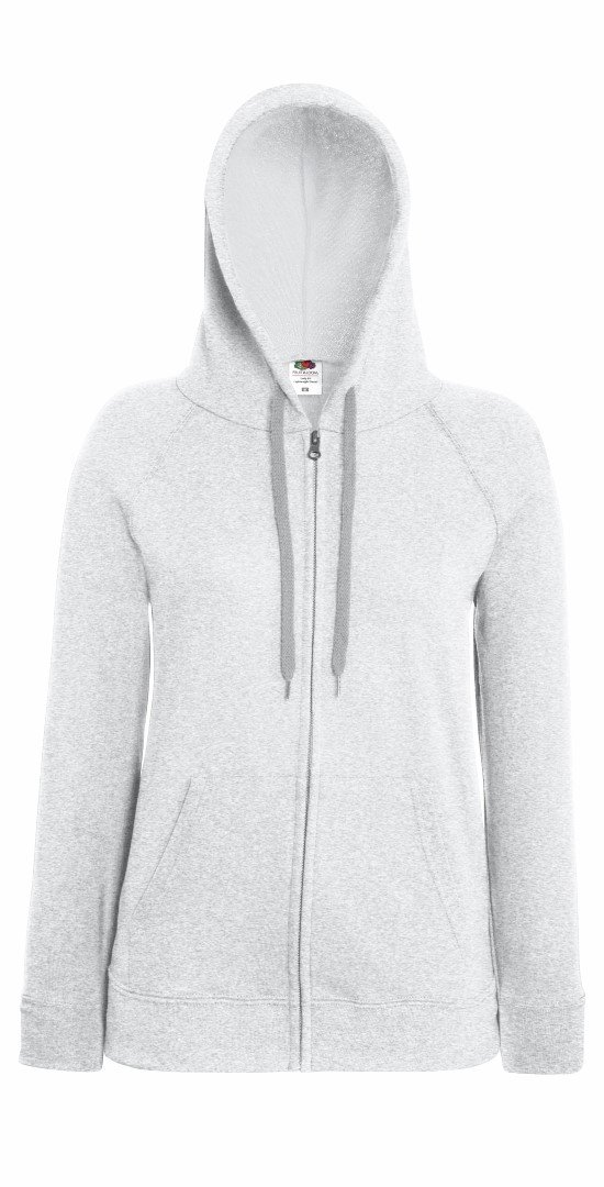 Fruit of the Loom Women's Fit Full Zip Hoodie Sweatshirt Heather M